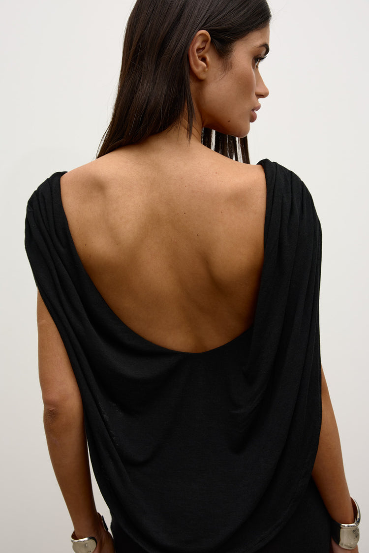 FLORA MINI DRESS - SHADOW