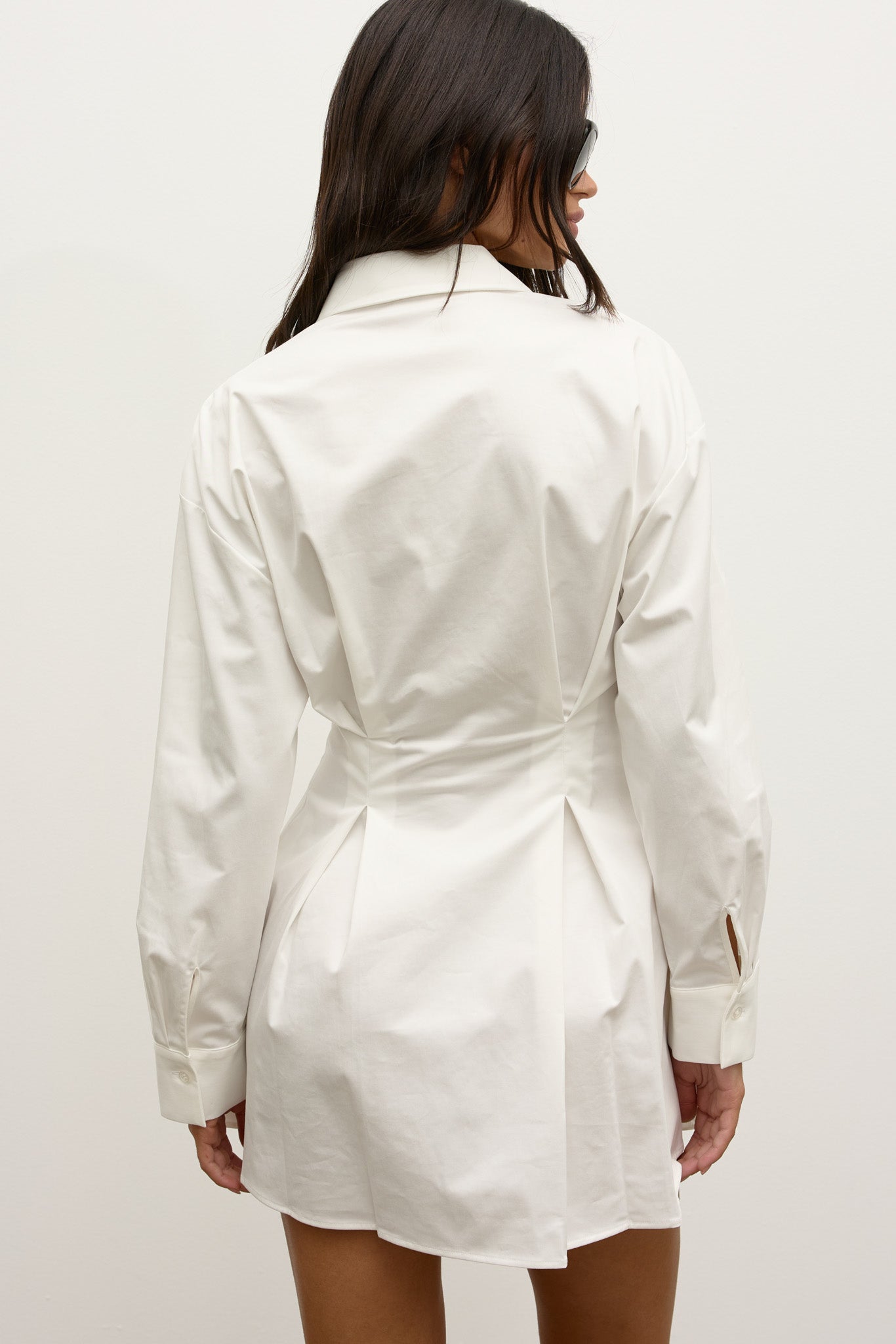 MAPLE SHIRT DRESS - WHITE