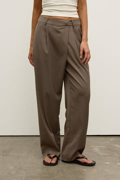 Orson High Waist Wide Leg Pant in Ash, view 3, Bayse Brand