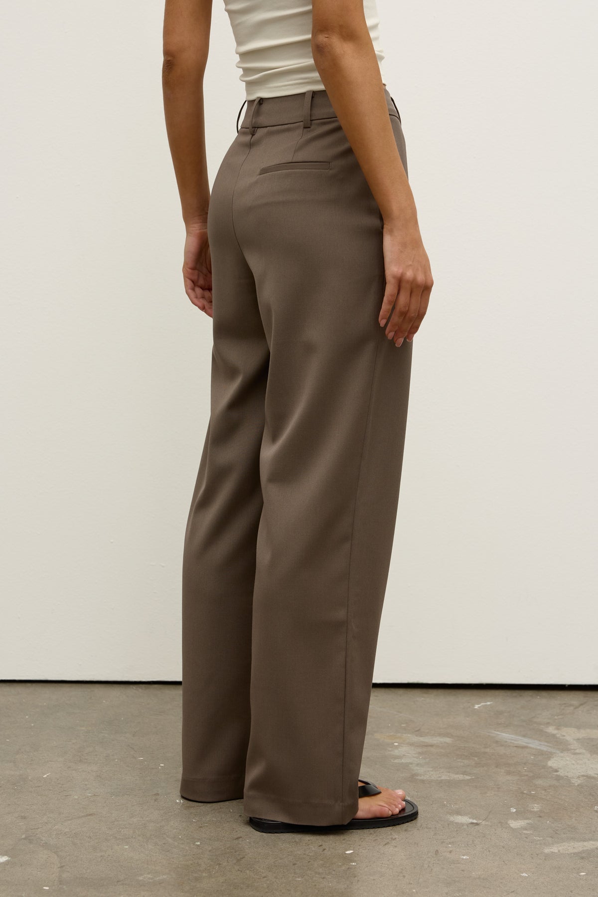 Orson High Waist Wide Leg Pant in Ash, view 4, Bayse Brand