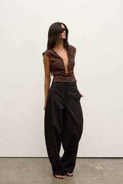 RANI TOP - CHOCOLATE