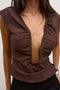 RANI TOP - CHOCOLATE