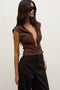RANI TOP - CHOCOLATE