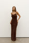 HUXLEY KNIT DRESS - CHOCOLATE