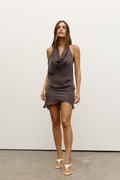 ALEXANDRA DRESS - CHARCOAL