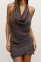 ALEXANDRA DRESS - CHARCOAL