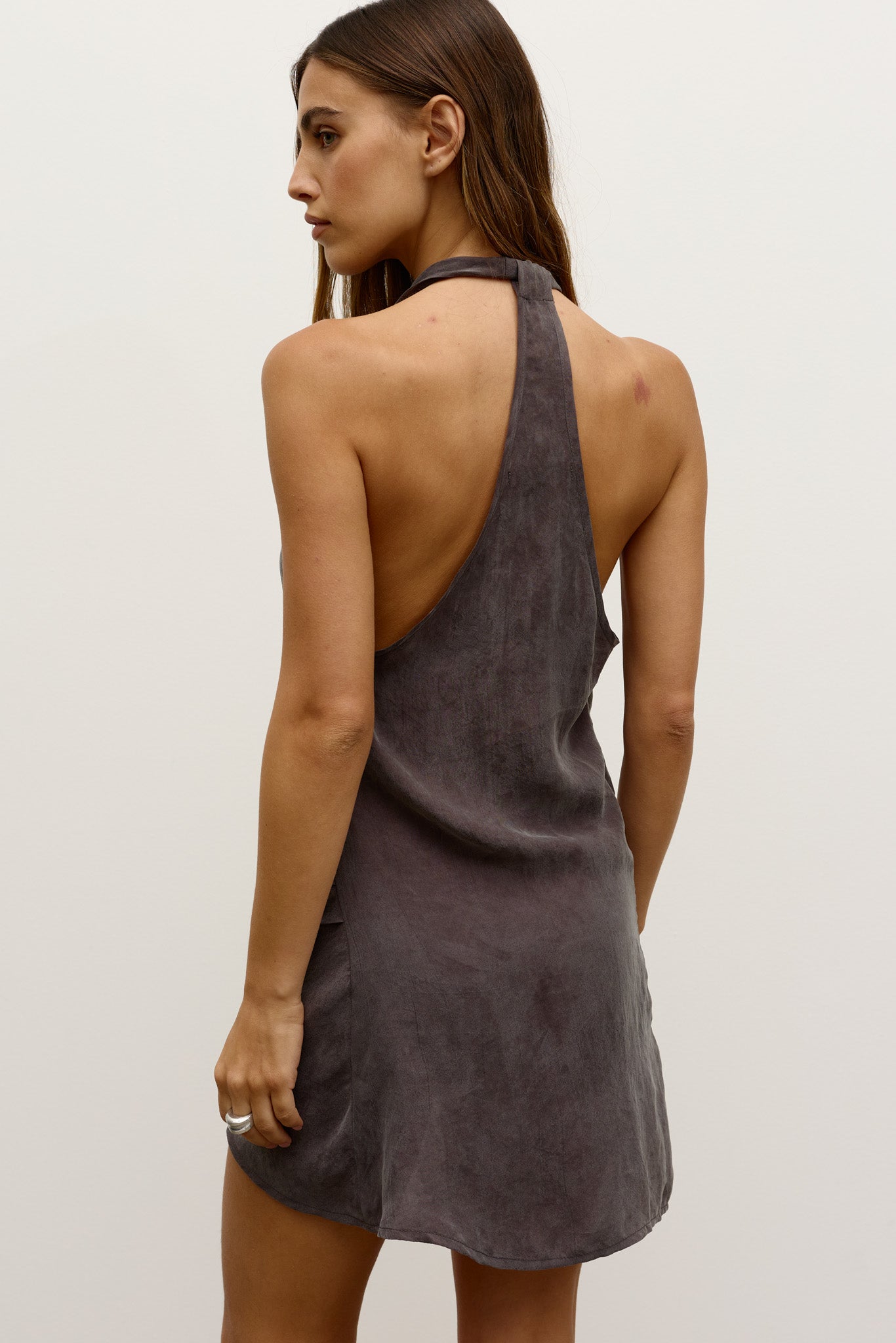 ALEXANDRA DRESS - CHARCOAL