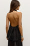 CLEA HALTER TOP - BLACK