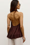 CLEA HALTER TOP - BROWN