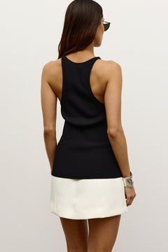 ABIGAIL KNIT TOP - BLACK