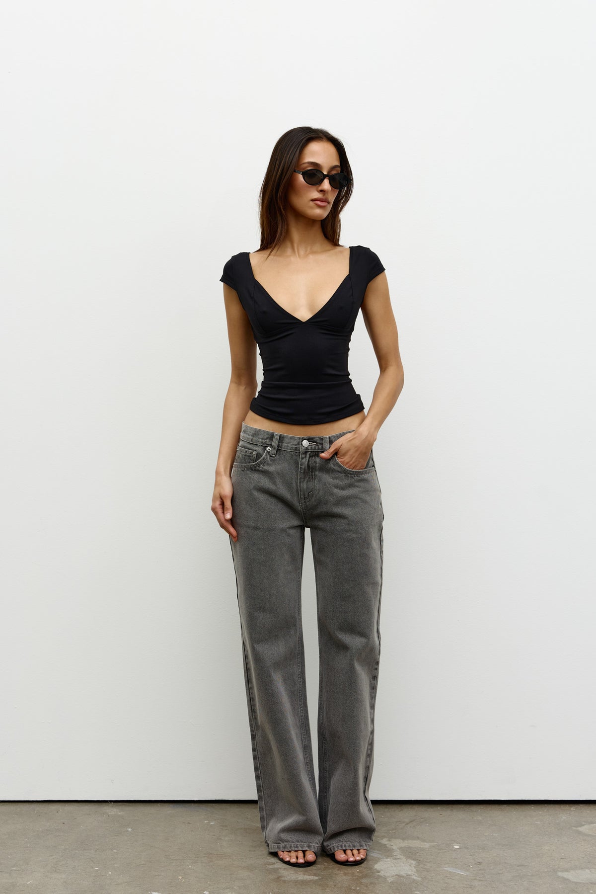 MARIANNA TOP - BLACK