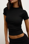 DILLON RAGLAN T-SHIRT- BLACK