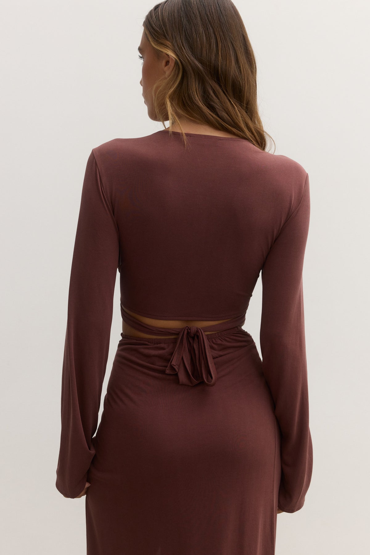 ADRIANA TOP - CHOCOLATE