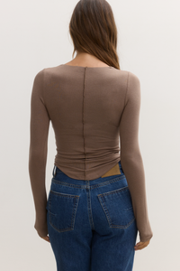 ANISA TOP - CLAY