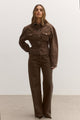AVERY MID RISE JEAN - CHOCOLATE