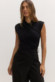 AMRITA SLEEVELESS BODYSUIT - SHADOW