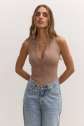 AURORA BODYSUIT - MACCHIATO