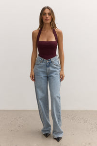 KARLITA  BODYSUIT - PLUM