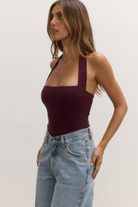 KARLITA  BODYSUIT - PLUM