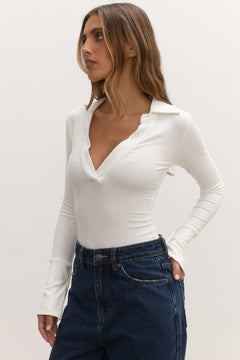 CELINE BODYSUIT - WHITE