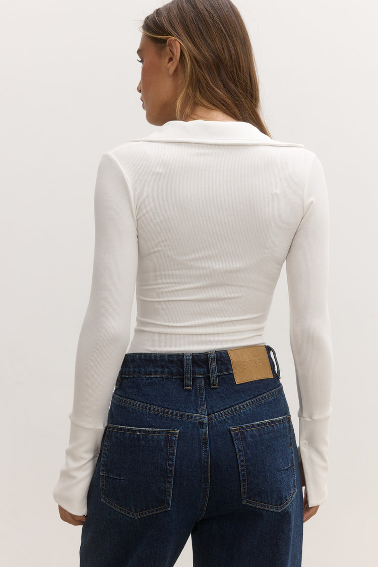 CELINE BODYSUIT - WHITE