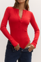 LARA BODYSUIT - CHERRY RED