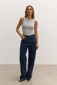 LAYLA BODYSUIT - GREY MARLE