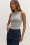 LAYLA BODYSUIT - GREY MARLE