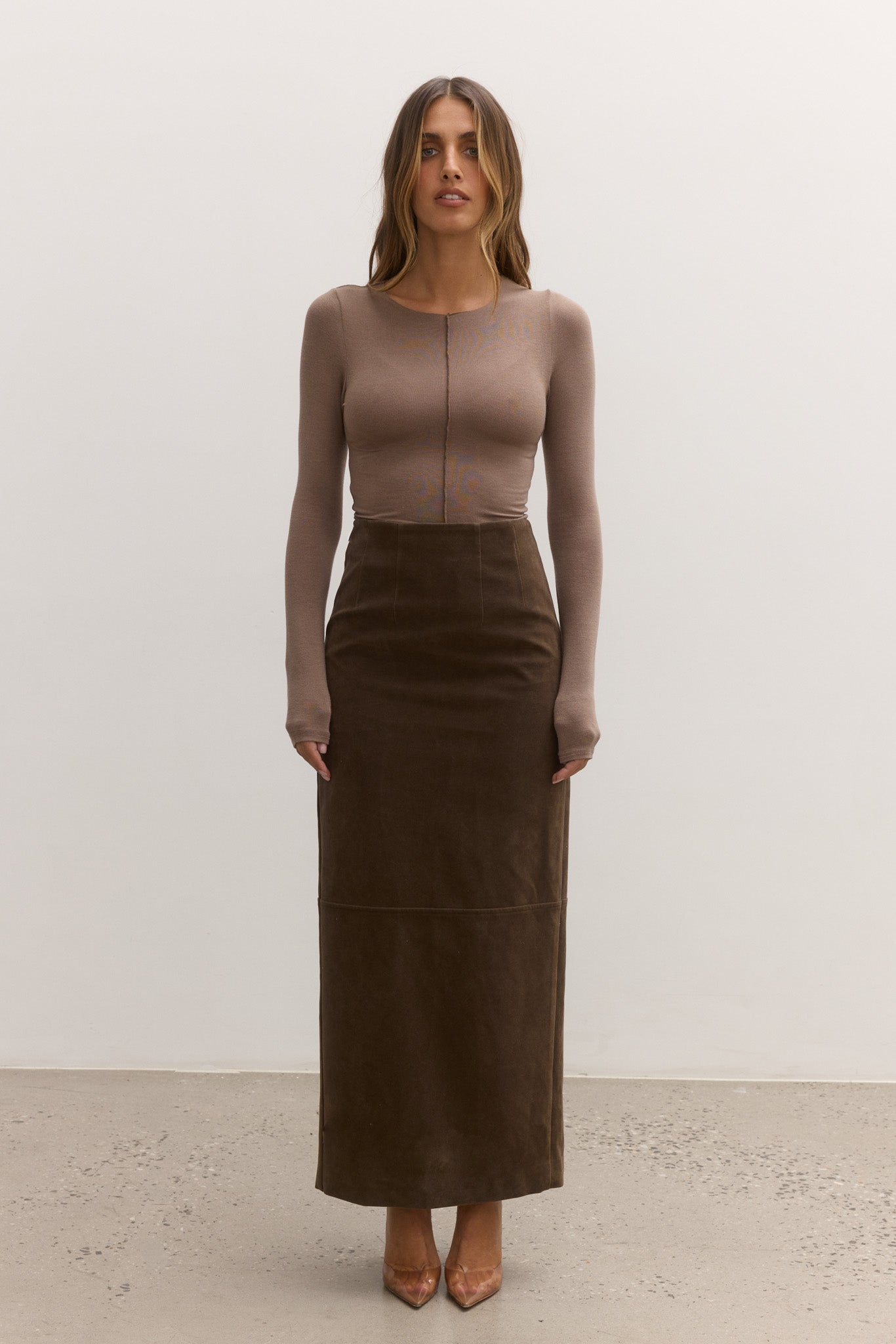 SHYLA SKIRT - SADDLE