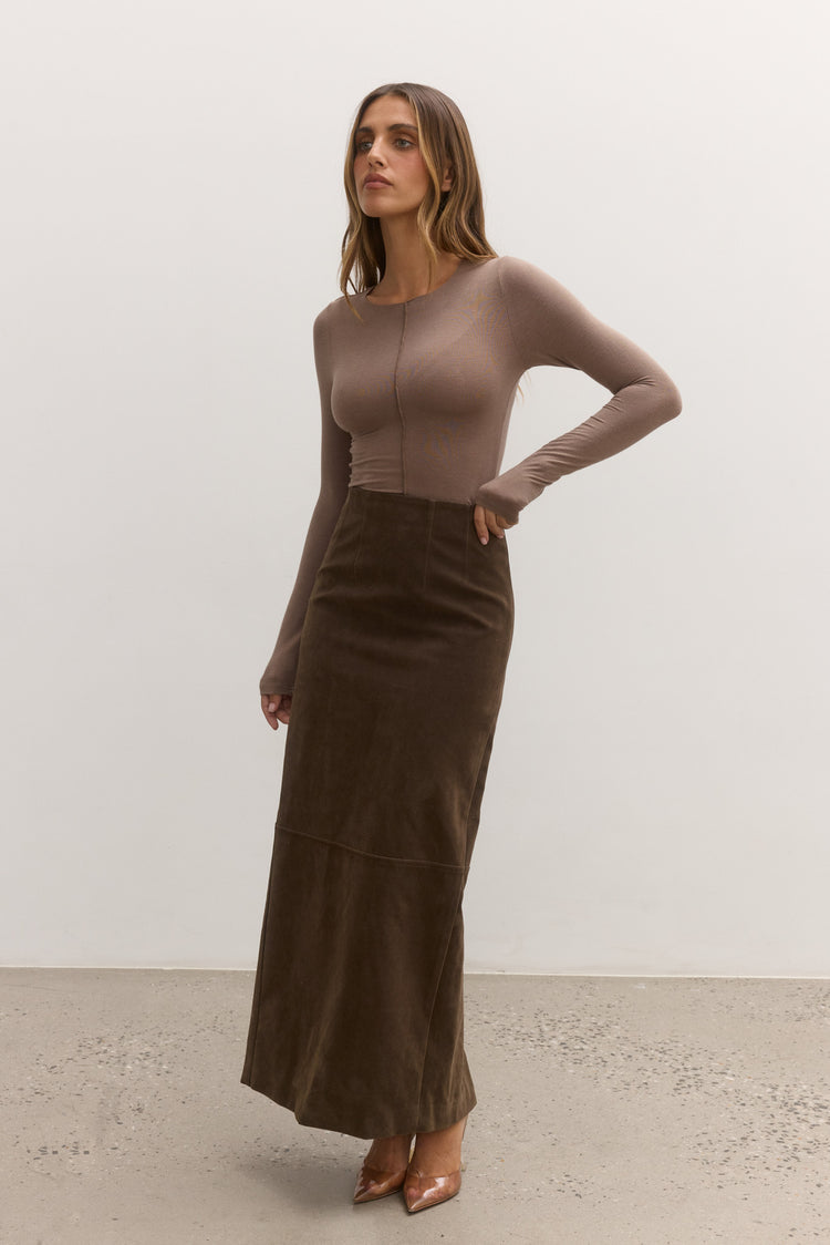 SHYLA SKIRT - SADDLE