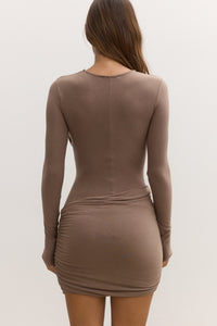 KANANI MINI DRESS - CLAY