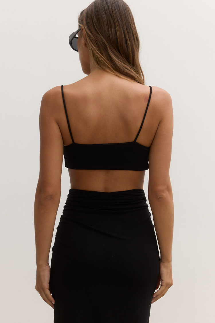 AURA CROP TOP - BLACK