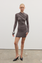 AMRITA MINI DRESS - SMOKE