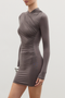 AMRITA MINI DRESS - SMOKE