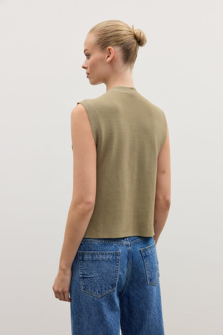 FREYA VEST - KHAKI