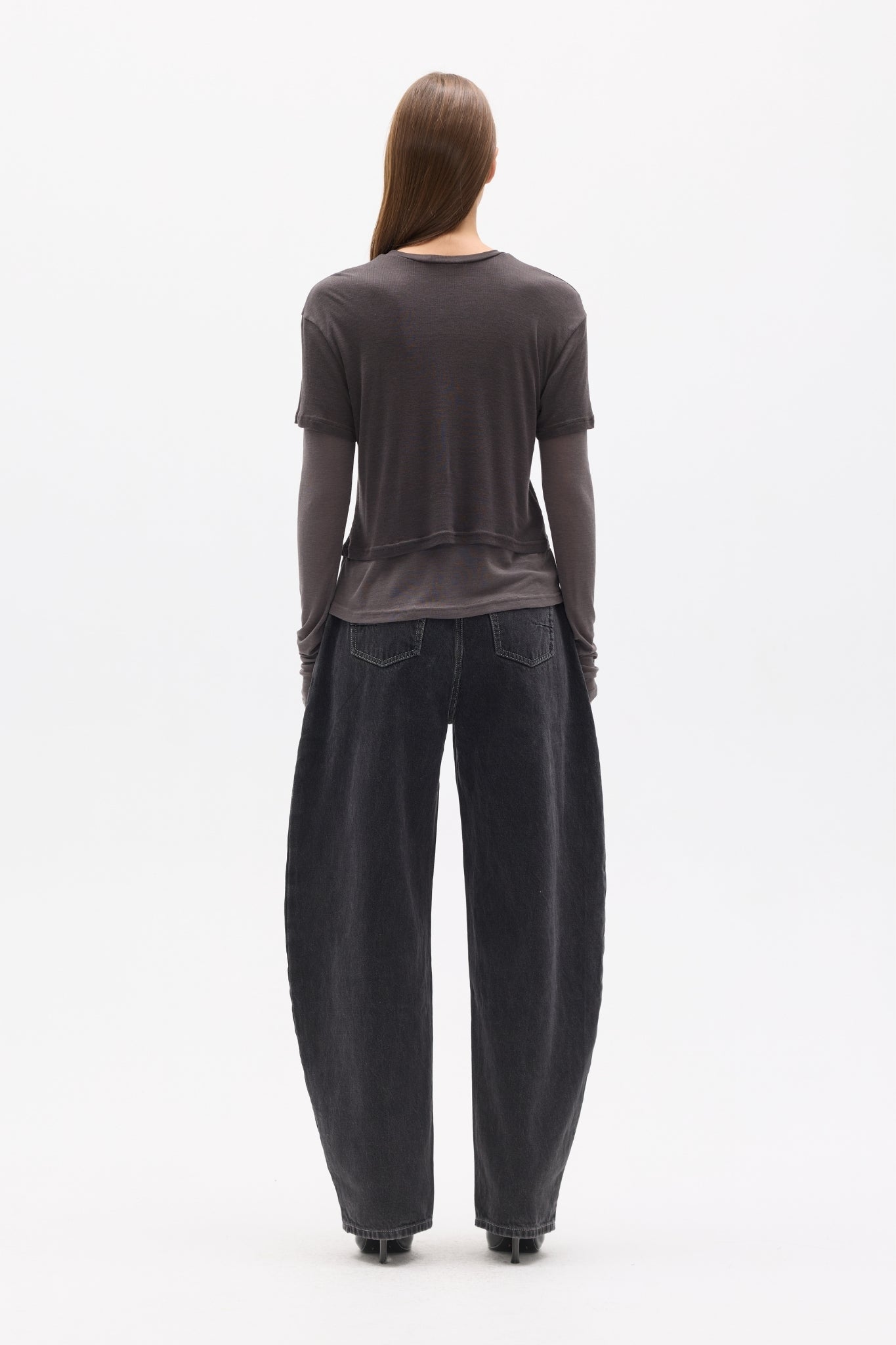 CALENIA TOP - DARK GREY