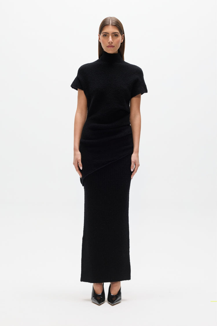 EVREN KNIT TOP - BLACK