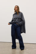SOBA SCARF -  DARK HEATHER GREY
