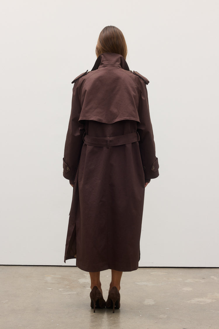 REECE TRENCH COAT - ESPRESSO