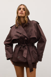 REECE TRENCH COAT - ESPRESSO
