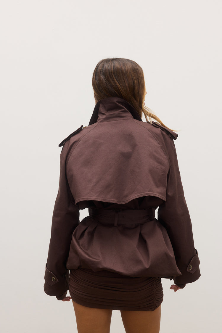 REECE TRENCH COAT - ESPRESSO