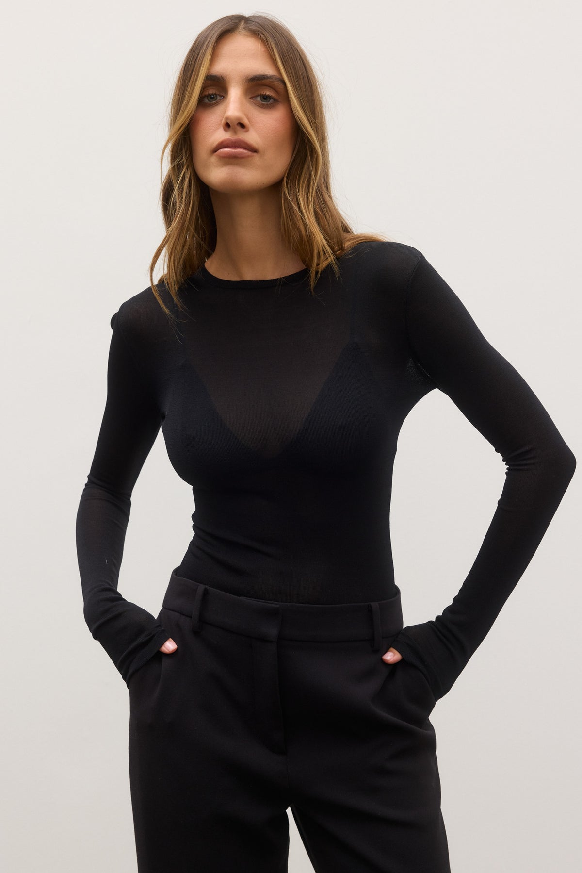 STEVIE TOP - BLACK