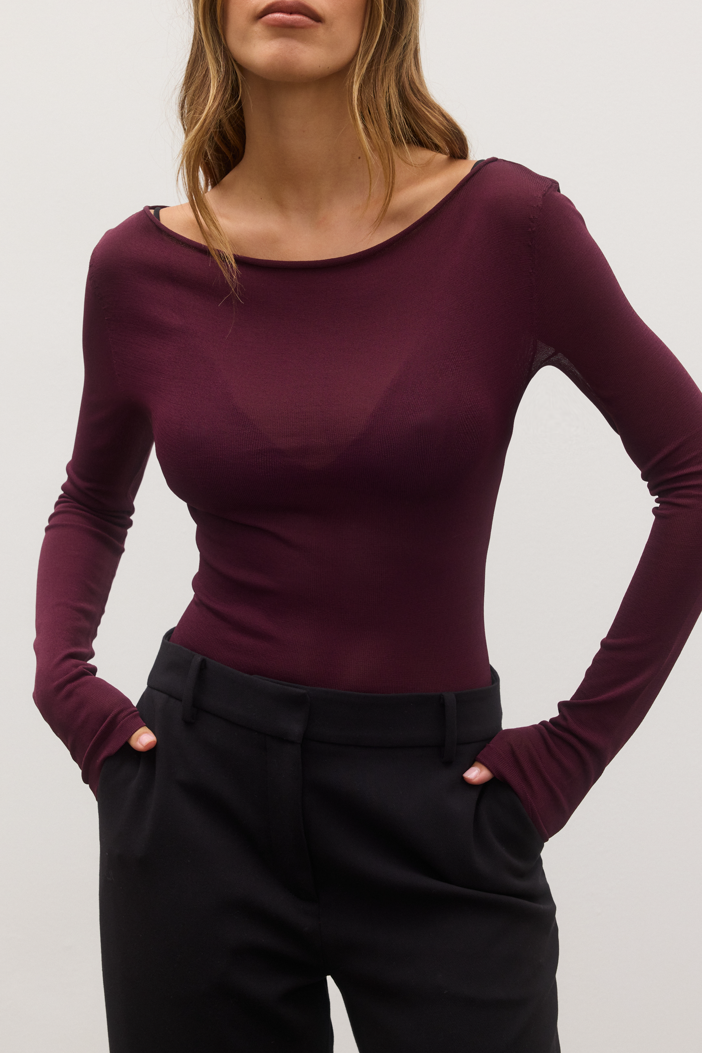 MANI TOP - PLUM