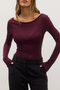 MANI TOP - PLUM