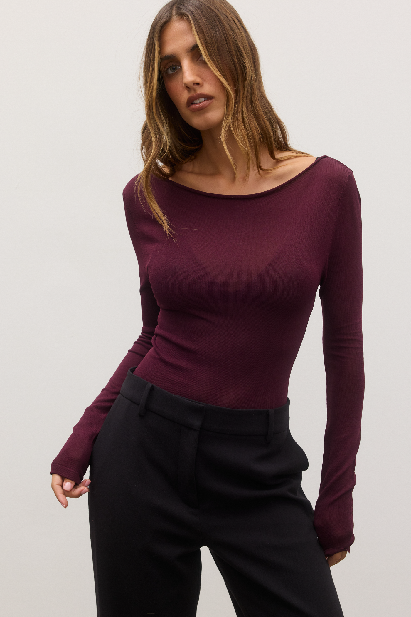MANI TOP - PLUM