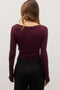 MANI TOP - PLUM