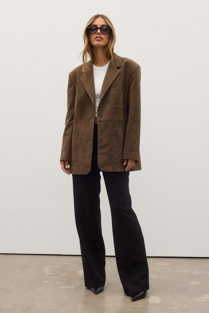 CAMILLA BLAZER - SADDLE
