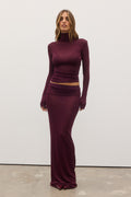 SHAY SKIRT - PLUM