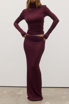 SHAY SKIRT - PLUM