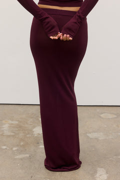 SHAY SKIRT - PLUM